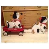 Bulldogs and radio flyer