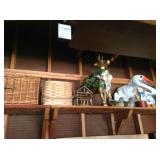 Christmas wicker and swan