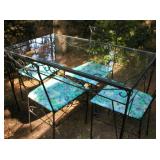 wrought iron patio set
