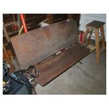 vintage school bench