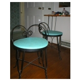 vanity chairs match headboard