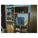 TV Cabinet and bear figurines