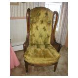 Italina style chair with can wings