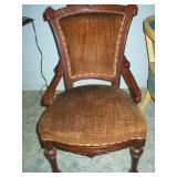vintage chair with nailhead trim