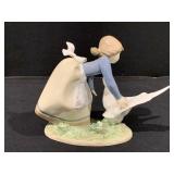 Lladro 5553 "Wild Goose Chase" Porcelain Figurine.