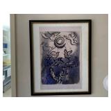 Framed Photo Print From A Slide Of Marc Chagall Lithograph.