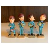 1960s Beatles Miniature Hand Painted Bobble Heads