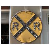 Vintage Railroad Crossing Sign