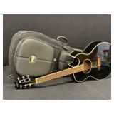George Washburn Festival Series Acoustic Electric Guitar In A Black Lacquer Finish. Model Ea10mb.