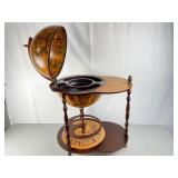 Sixteenth Century Italian Replica Globe Dome Drink Service Bar Cart