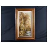Original Oil On Canvas Signed By Ferdinand. Beautifully Framed And Matted.