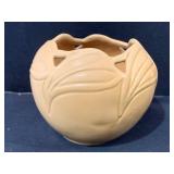 Vintage Van Briggle Pottery Bowl With Pierced Rim.