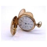 1902 Elgin 7j Pocket Watch In 14k Gold Hunter Case. Movement No. 9510881. Total Weight: 34g.
