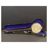 Circa 1950 Banjo With Case.
