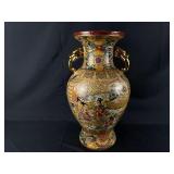 Royal Satsuma Double Handled Hand Painted Urn.