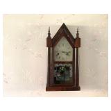 1800s E.n. Welch 30 Hour Brass Hanging Wall Clock With Key.
