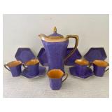 Vintage Noritake Porcelain Chocolate Pot Set.