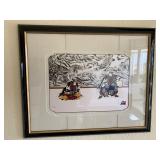 Hisashi Otsuka Limited Edition Japanese Warrior Lithograph With Tiger And Dragon. No. 566/650.