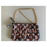 Louis Vuitton Handbag With Monogram And Animal Print Design. Serial No. Mi0129
