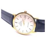 Outstanding Vintage Omega Seamaster Tiffany & Co. Mens Wristwatch With 18kt Gold.