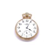 Antique Ball Watch Co. Model 999b 21j Railroad Pocket Watch In 10k Gold Filled Case.