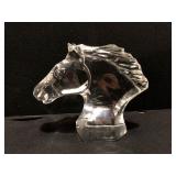 Baccarat Crystal Horse Head.
