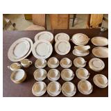 Lenox Belvidere 74 Piece Porcelain Dinnerware Set.