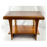 Mid Century Modern Lane Two Tier Side Table. Made In 1966, 