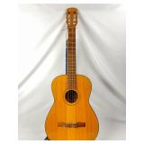 Goya Acoustic 6 String Guitar With Bobby Lee No Scratch Guitar Strap. Model G-10 From Goya Music New York And Made In Sweden. Serial Number 3972072.