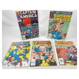 Marvel Comics Captain America Comic Books In Near Mint Condition.