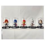 Marvel Captain America Civil War Domed Figurines. Iron Man Dome Has Some Small Scuff Marks.