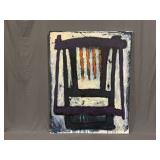 Richard Max Tremblay Signed "Les Chaises, No. 10" Acrylic On Canvas Oversized Painting. Signed In Lower Right.