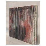 Alexander Rojas Salazar Signed Oil On Canvas Painting - 2019 Flow. Red, Blacks, Grays, And White