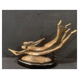 Kim Bernadas Signed Bronze Sculpture Of A Man And Woman.