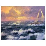 Thomas Kinkade "Perseverance" Life Values Collection I Hand Embellished Giclee. No. 523/1100 G/P.h