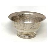 Poole Sterling Silver Paul Revere Reproduction Bowl, 246g.