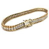 14k Gold Tennis Bracelet.