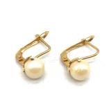 18k Gold Pearl Earrings
