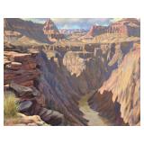 Floyd Copeland Chandler Signed Original Oil On Panel Painting Of A Great American Southwest Scene.