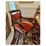 Louis XV Bakers Mahogany Flame Stately Home Collection Dining Room Table & 10 Chairs 118” W, 48” D, 