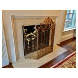 Gold Fire Place Screen 38" H, $300