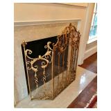 Gold Fire Place Screen 38" H, $300