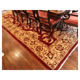 177” L, 119” W. Handmade Rug $3,000.  