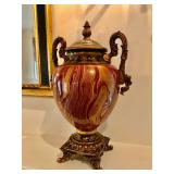 Italian Urn 16" H, Broken Glued Leg $100