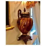 Italian Urn 16" H, Broken Glued Leg $100