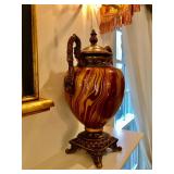 Italian Urn 16" H, Broken Glued Leg $100