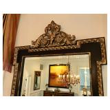 French Carved Gold & Black Mirror 54" H, 32" W, $850