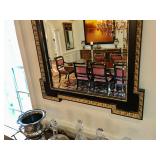 French Carved Gold & Black Mirror 54" H, 32" W, $850