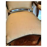 Louis XVI Trouvailles Inc French Empire Style Chair 34 3/4" H, 23 1/2" W, (Small Tear) $200