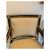 Louis XVI Trouvailles Inc French Empire Style Chair 34 3/4" H, 23 1/2" W, (Small Tear) $200